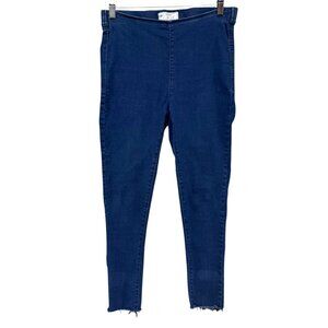 Free People Easy Goes It Jegging Jeans Womens Blue Stretch Denim Pull On Size 27